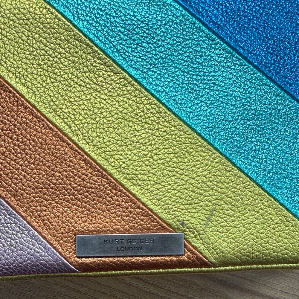 Kurt Geiger Kensington Purse Multicolor Chain Strap Women's Bag - Picture 7 of 7